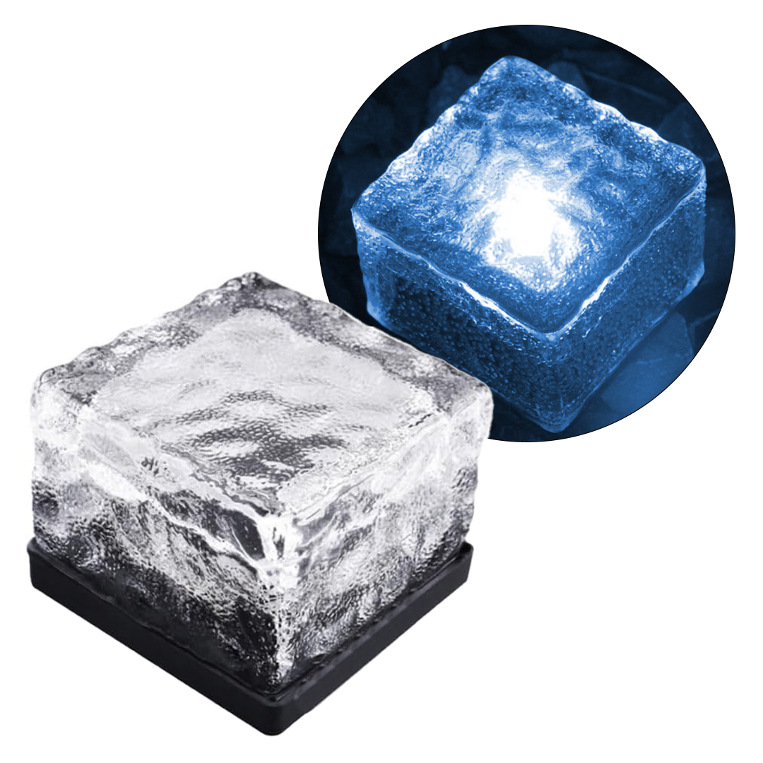 SOLAR LEDLİ MAVİ TUĞLA GÖRÜNÜMLÜ BAHÇE DEKORASYON AYDINLATMA (5271)