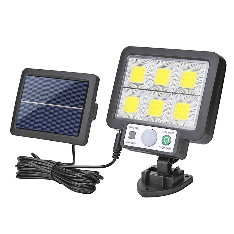 SOLAR PANELLİ HAREKET SENSÖRLÜ ÜÇ MODLU DUVAR LAMBASI (5271)