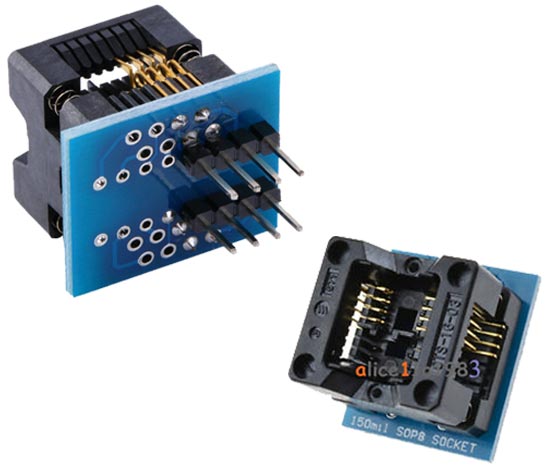 SOP 8 150 MİL PROGRAMMER ADAPTÖR SOP8 TO DİP 8  OTS-16-03 (5271)