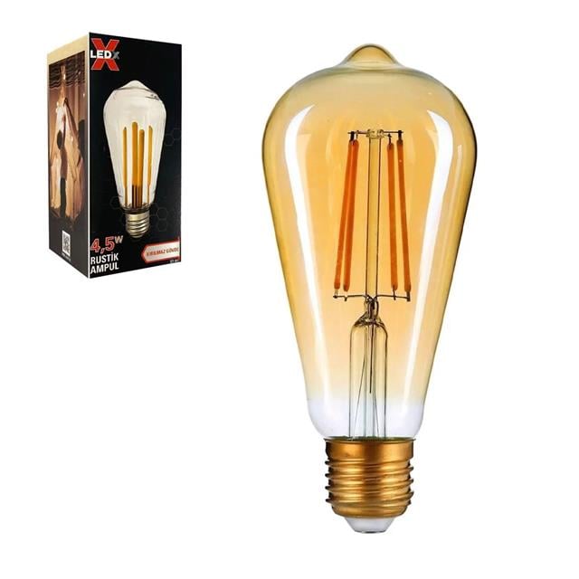 ST-64 Kırılmaz Gövde 4,5 Watt Düz Rustik Ampul (5271)