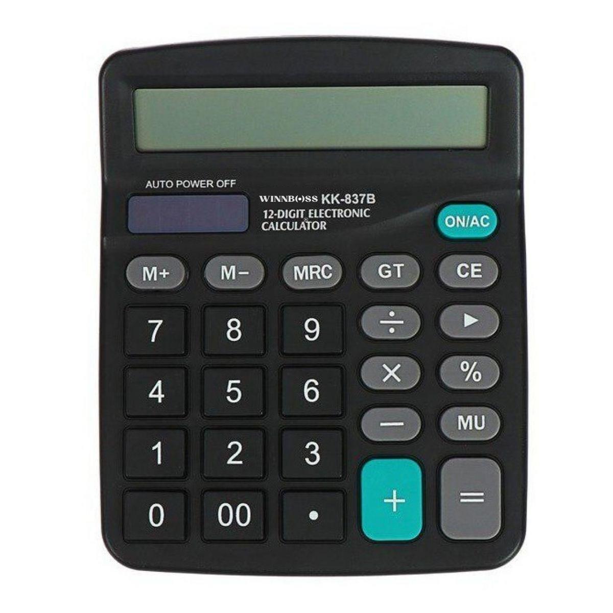 Standart Fonksiyonlu 12 Haneli Geniş LCD Ekran,Pill Masaüstü Hesap Makinesi (5271)