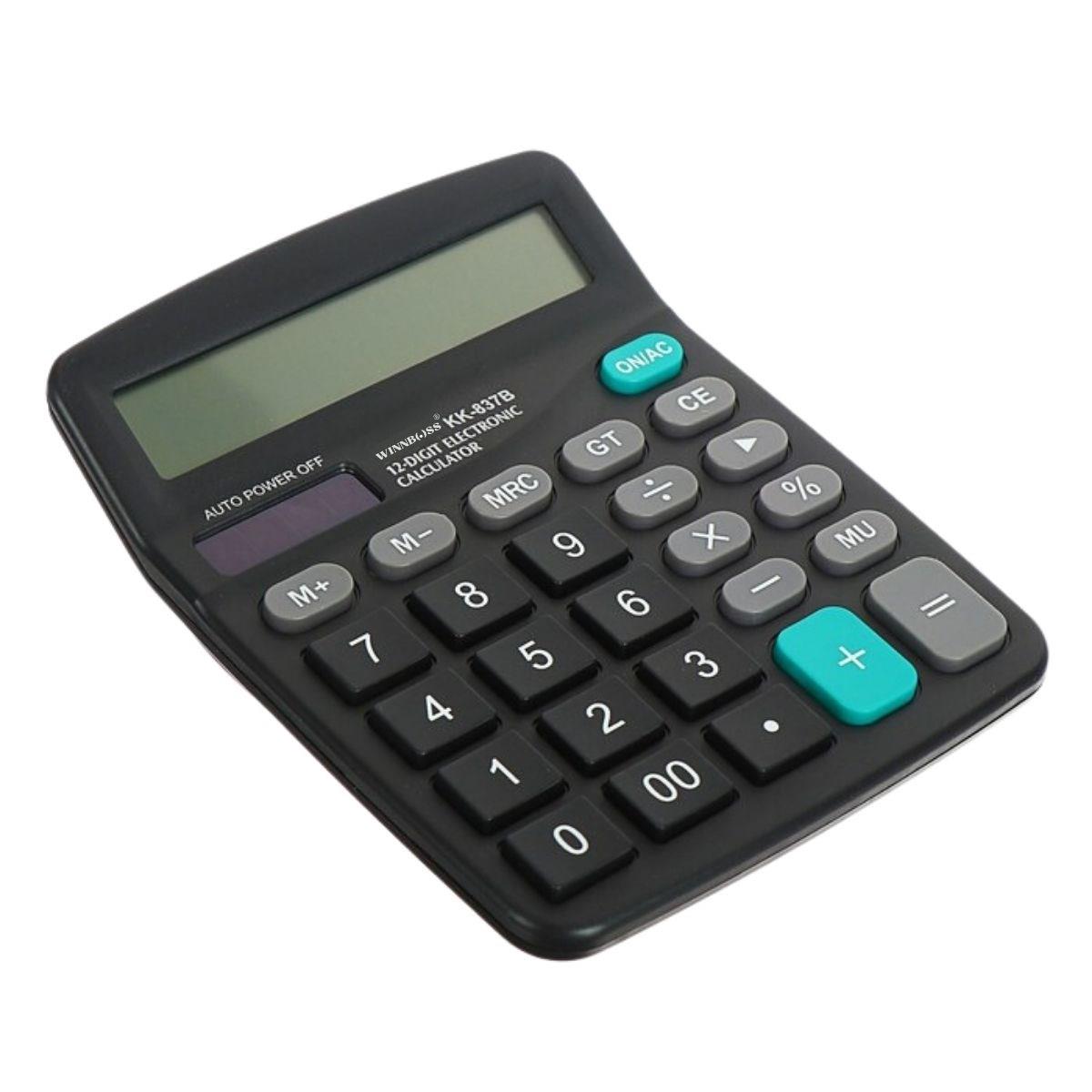 Standart Fonksiyonlu 12 Haneli Geniş LCD Ekran,Pill Masaüstü Hesap Makinesi (5271)