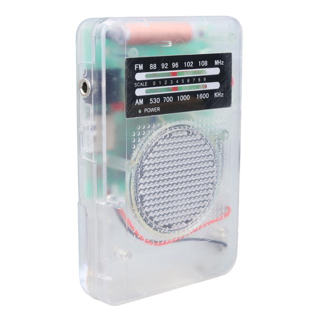 Starnic ST-821 AM-FM Şeffaf Analog Hapishane Radyosu (88-108 FM Frekans Aralığı) (5271)