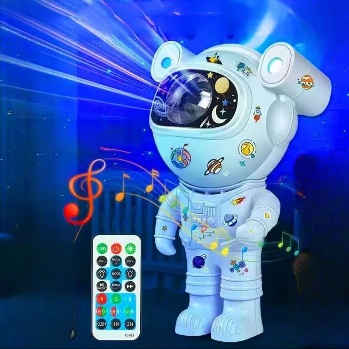 Stickerlı ,Kumandalı ASTRONOT Model Gece Lambası (5271) Stickerlı ,Kumandalı ASTRONOT Model Gece Lambası (5271)