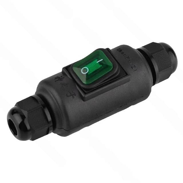 Su Geçirmez Siyah Kablo Switch 4 Pin (5271)