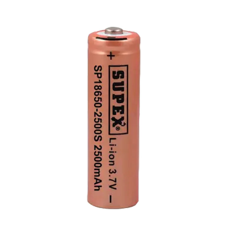 SUPEX 18650-2500S 3.7V 2500 MAH BAŞLI LI-ION PİL (5271)