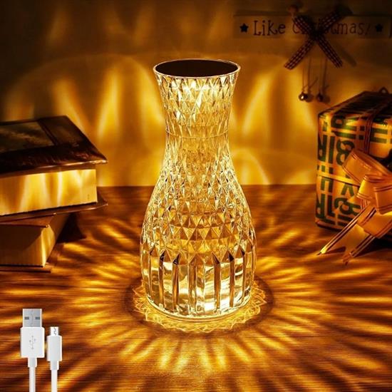 Sürahi Model USB Şarjlı Kumandalı 16 Farklı Işık Modlu Masa Üstü Kristal Akrilik Lamba Led (5271) Sürahi Model USB Şarjlı Kumandalı 16 Farklı Işık Modlu Masa Üstü Kristal Akrilik Lamba Led (5271)