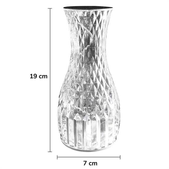 Sürahi Model USB Şarjlı Kumandalı 16 Farklı Işık Modlu Masa Üstü Kristal Akrilik Lamba Led (5271) Sürahi Model USB Şarjlı Kumandalı 16 Farklı Işık Modlu Masa Üstü Kristal Akrilik Lamba Led (5271)