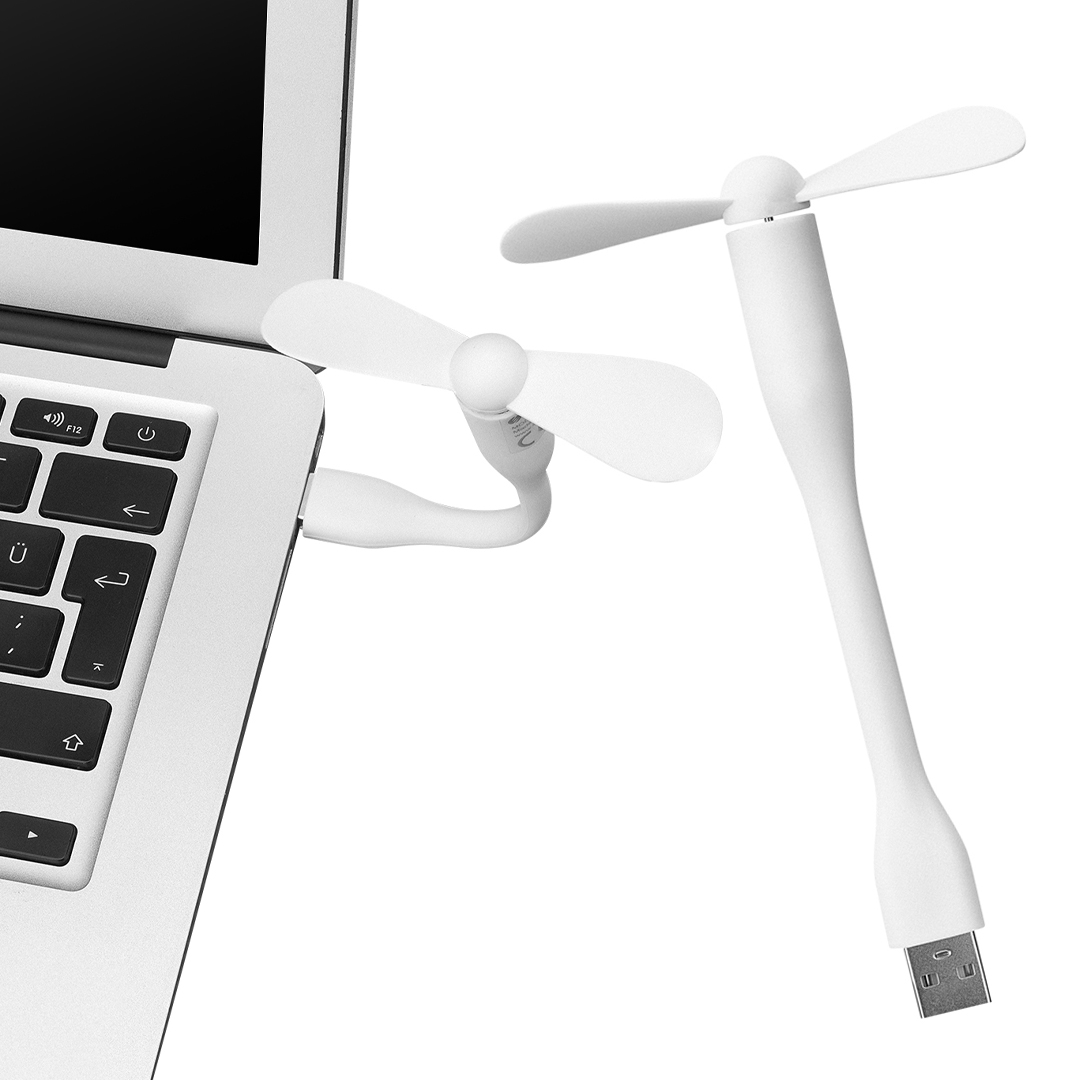 TAŞINABİLİR ESNEK BEYAZ USB MİNİ FAN SL-UF05 (5271)