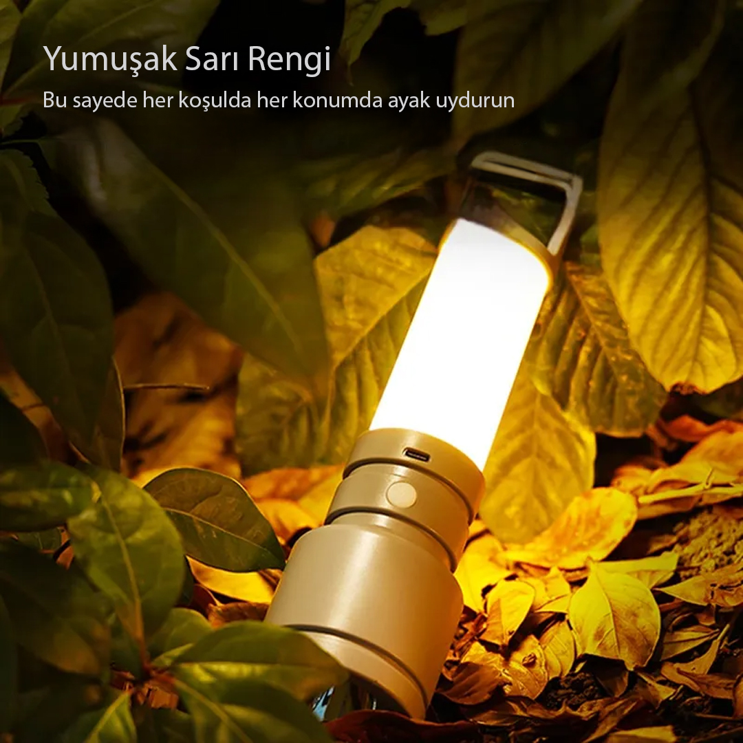 TAŞINABİLİR KAMP FENERİ BEYAZ - SARI TYPE-C ŞARJ GİRİŞLİ 60X235MM CH-23051 (5271) TAŞINABİLİR KAMP FENERİ BEYAZ - SARI TYPE-C ŞARJ GİRİŞLİ 60X235MM CH-23051 (5271)