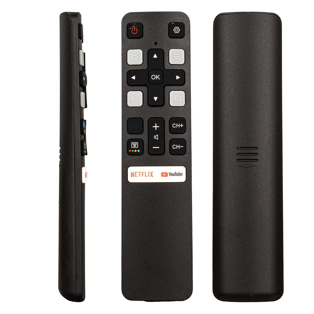 TCL RC 802V FNR1/HTC120 NETFLIX-YOUTUBE TUŞLU SES KOMUTSUZ LCD LED TV KUMANDA (5271)