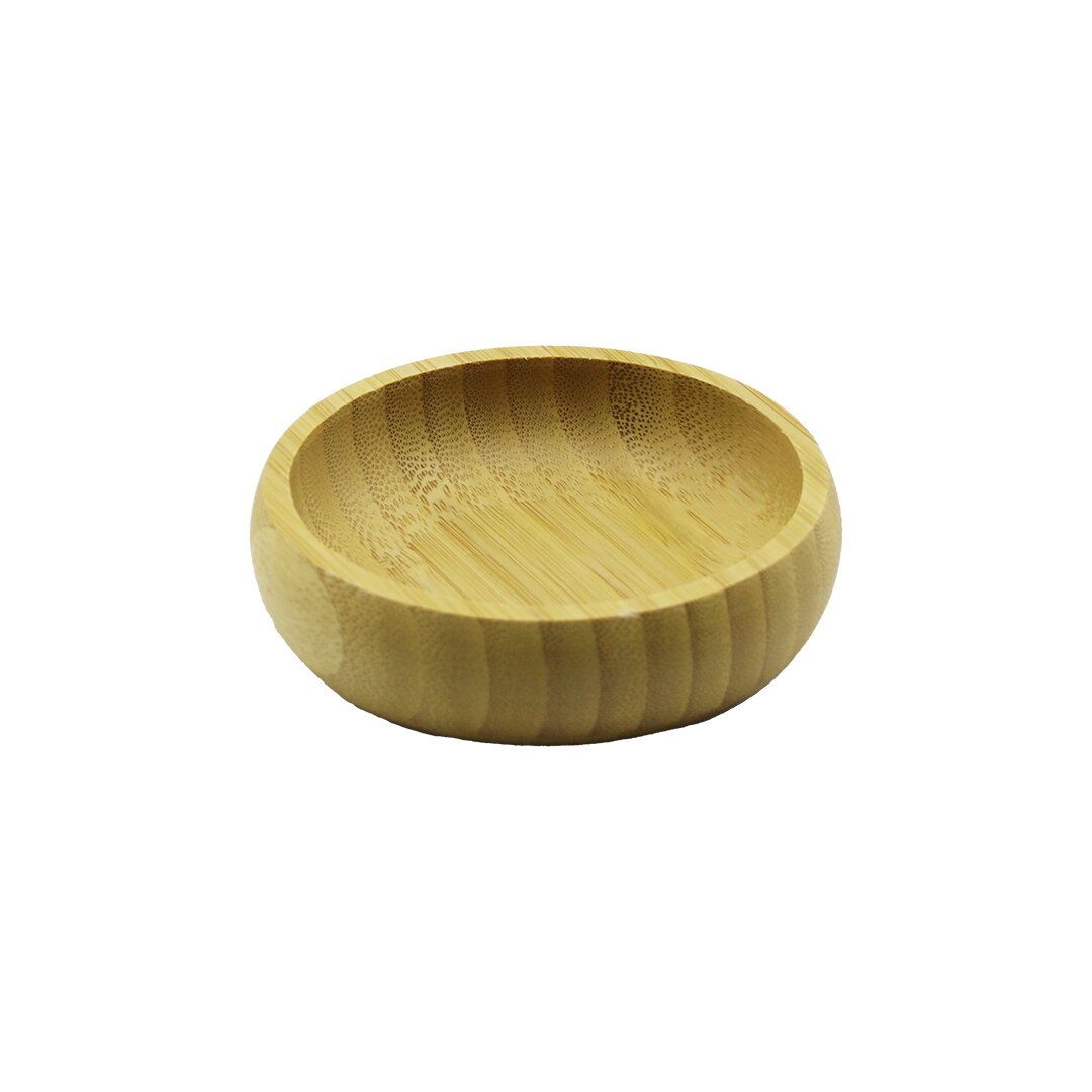 TEKLİ - MİNİ=8.5CM AHŞAP BAMBU ÇEREZLİK - LOKUMLUK KASE (5271)