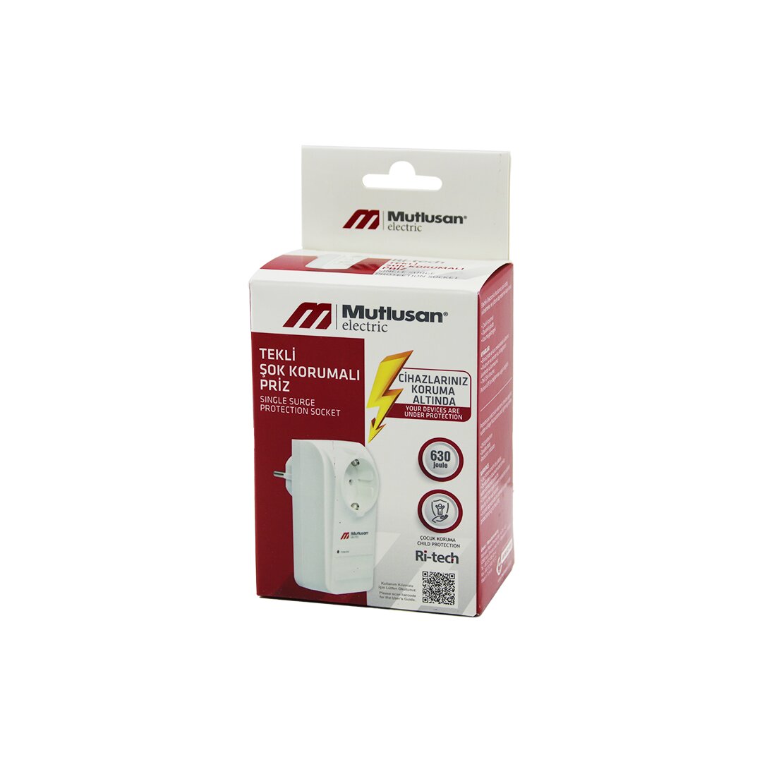 TEKLİ ŞOK KORUMALI PRİZ GOLYAT Rİ-TECH-001 (5271)