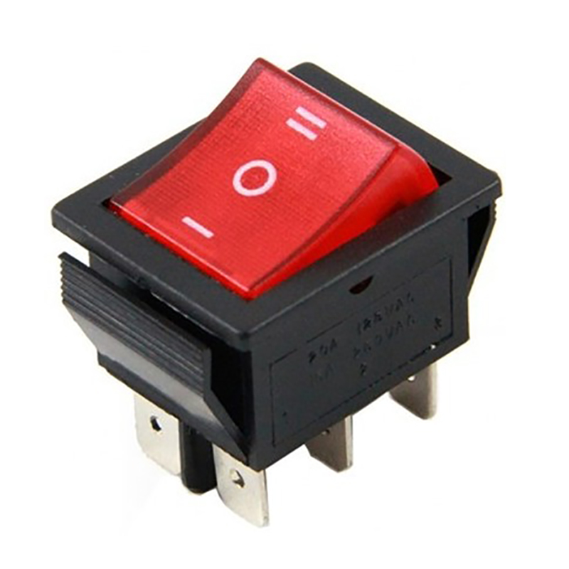 TEKLİ SOBA ANAHTARI GENİŞ IŞIKLI 6 PİN ON-OFF IC-105 (5271)