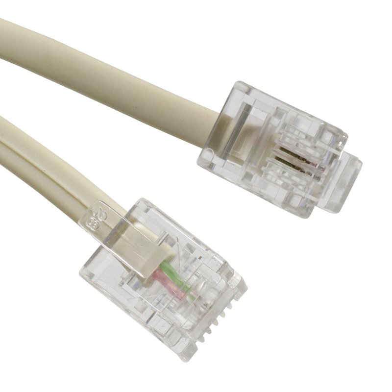 TELEFON HAT KABLOSU HAZIR 6P/2C 5 METRE KREM (5271)