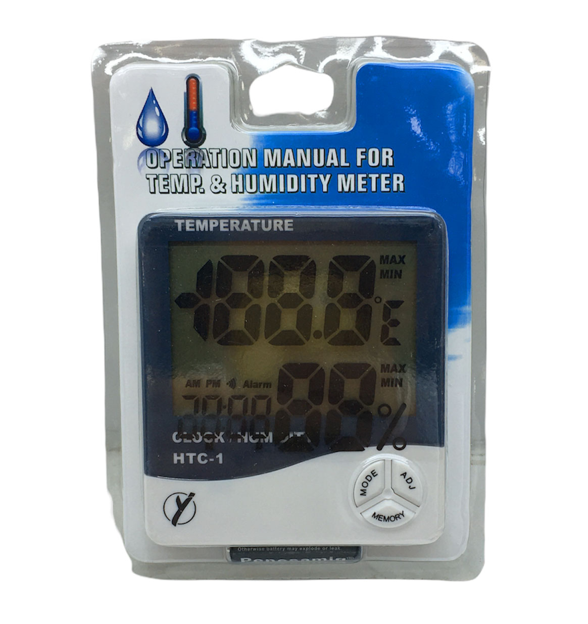 TEMPERATURE HTC-1 DİJİTAL SAAT - SICAKLIK - NEM ÖLÇER (5271)