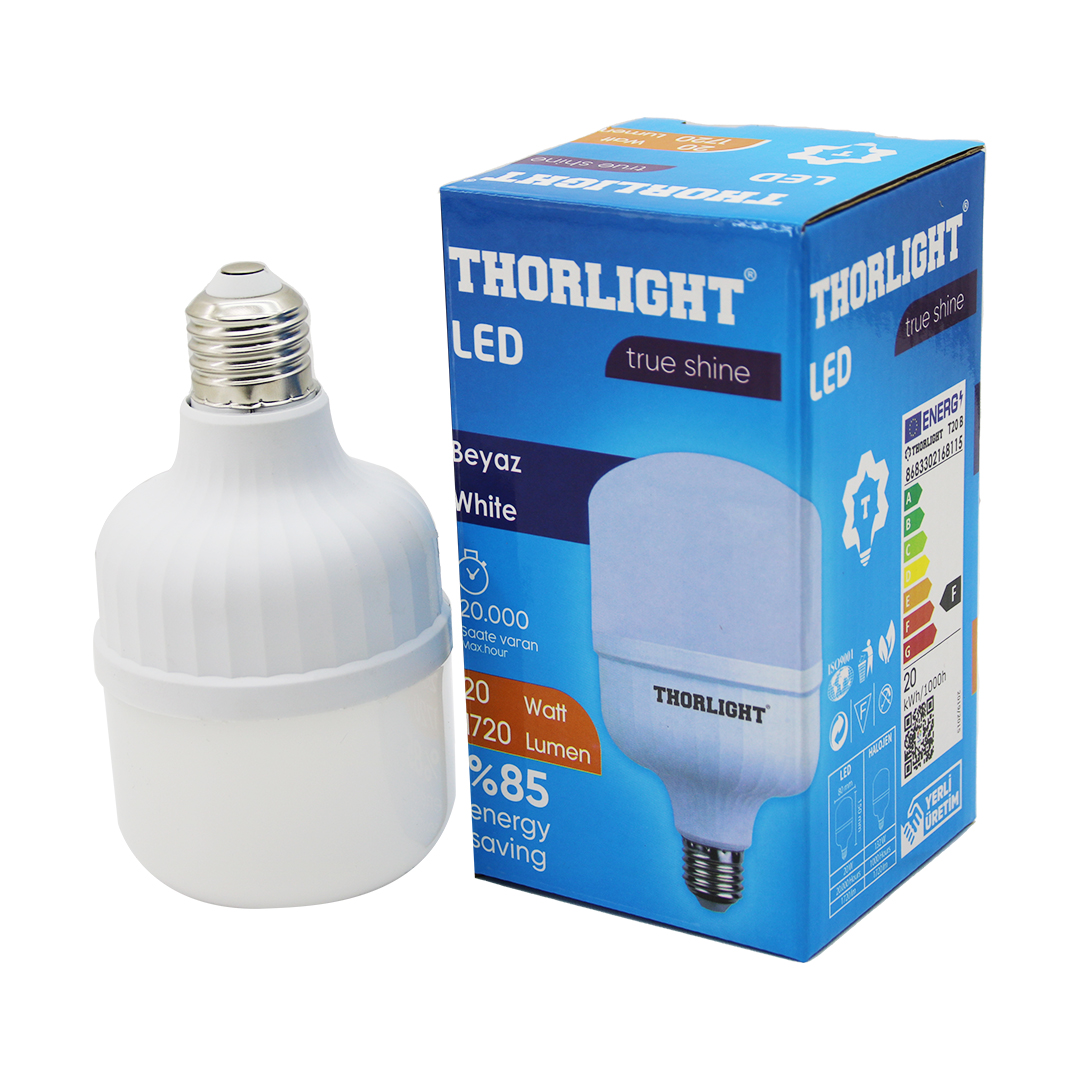 THORLIGHT 20W E27 TORCH T-SHAPE BEYAZ LED AMPUL T-20B (5271)