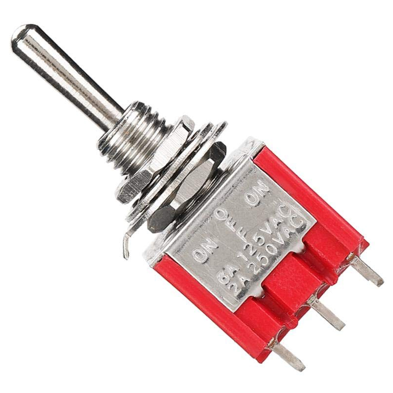 TOGGLE SWİTCH ON-OFF-ON Ø6MM MTS-303 (IC-148B) (5271) TOGGLE SWİTCH ON-OFF-ON Ø6MM MTS-303 (IC-148B) (5271)