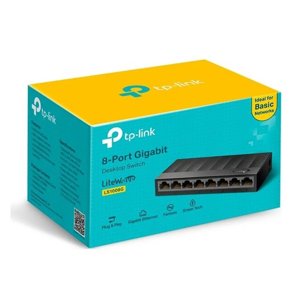 TP-LINK LS1008G 8 PORT 10/100/1000MBPS MASAÜSTÜ GIGABIT DESKTOP SWİTCH (5271)