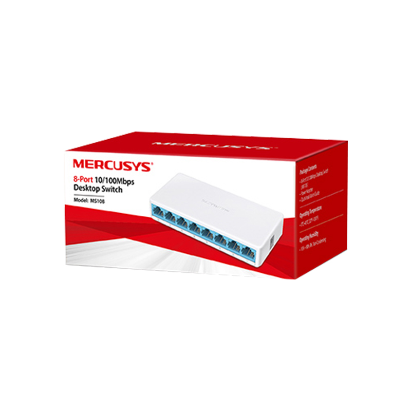 TP-LINK MERCUSYS MS108 10/100 MBPS 8 PORT ETHERNET SWITCH (5271) TP-LINK MERCUSYS MS108 10/100 MBPS 8 PORT ETHERNET SWITCH (5271)