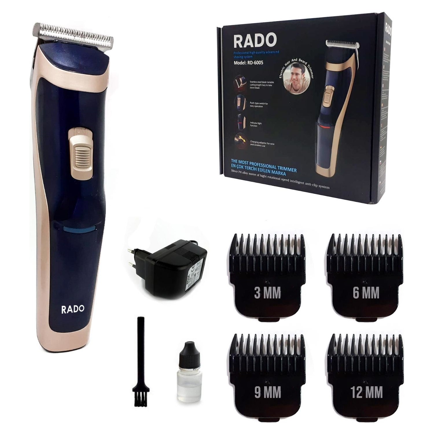 TR-650 Profesyonel Saç Sakal Tıraş Makinesi (5271) TR-650 Profesyonel Saç Sakal Tıraş Makinesi (5271)