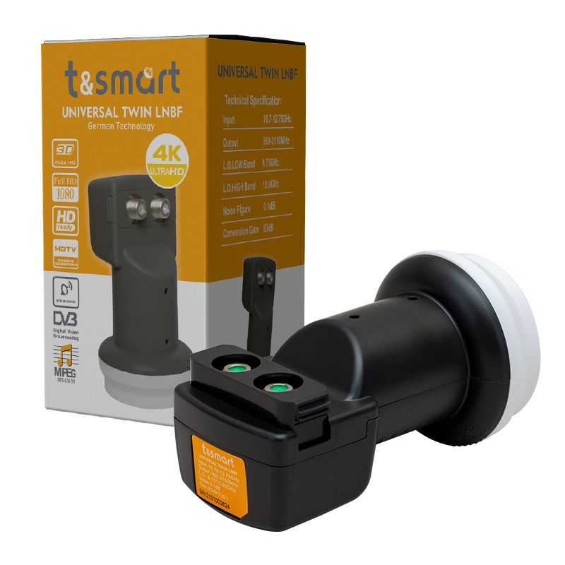 TSMART 0.1DB ULTRA HD 4K UNIVERSAL TWİN ÇİFT ÇIKIŞLI LNB (5271)
