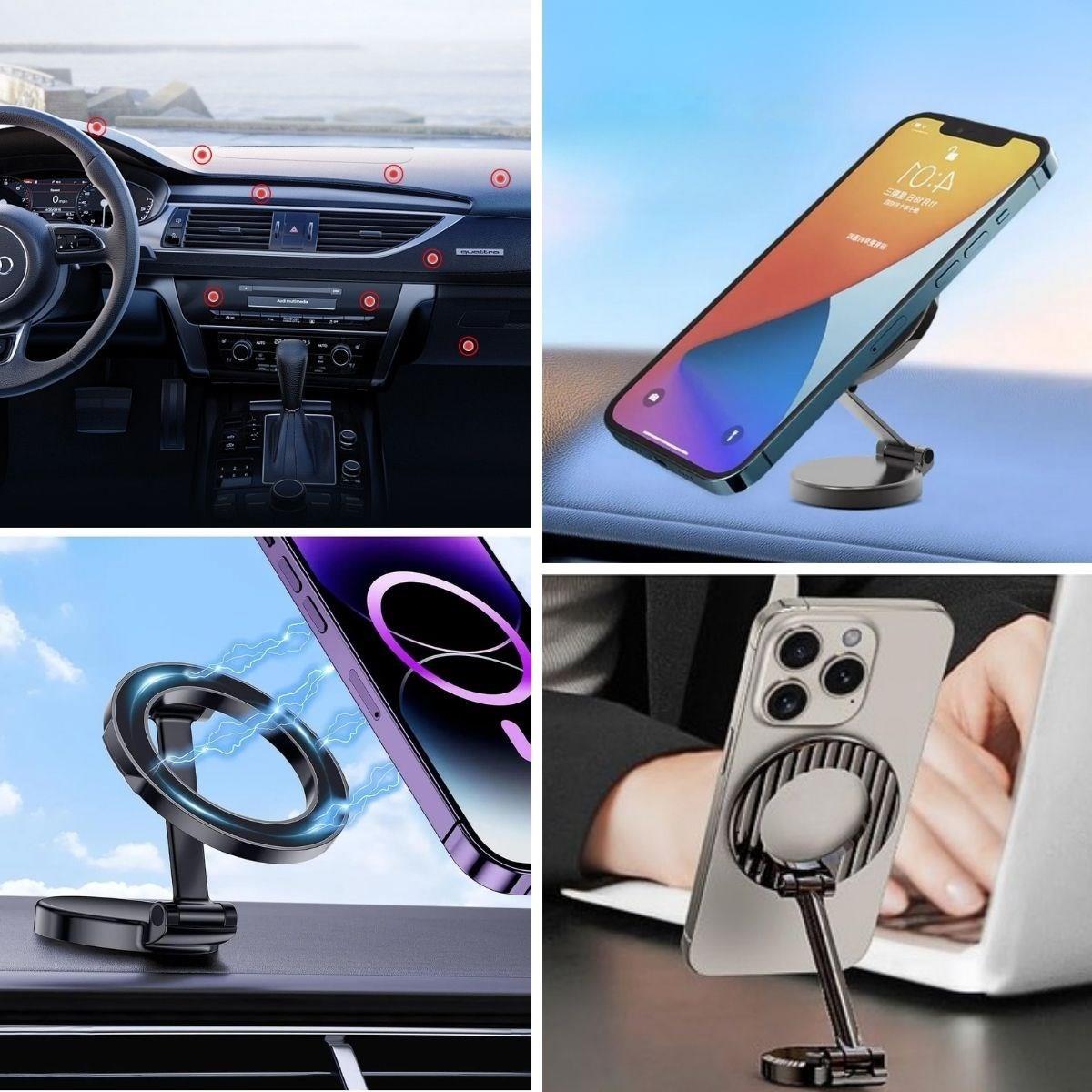 Tüm Telefonlarla Uyumlu Manyetik Araç Telefonu Tutacağı Katlanır 360 Derece Dönen Telefon Standı (5271) Tüm Telefonlarla Uyumlu Manyetik Araç Telefonu Tutacağı Katlanır 360 Derece Dönen Telefon Standı (5271)