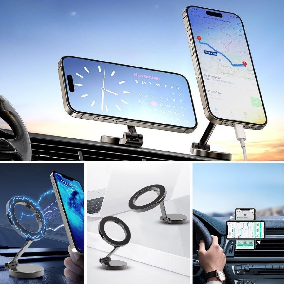 Tüm Telefonlarla Uyumlu Manyetik Araç Telefonu Tutacağı Katlanır 360 Derece Dönen Telefon Standı (5271) Tüm Telefonlarla Uyumlu Manyetik Araç Telefonu Tutacağı Katlanır 360 Derece Dönen Telefon Standı (5271)