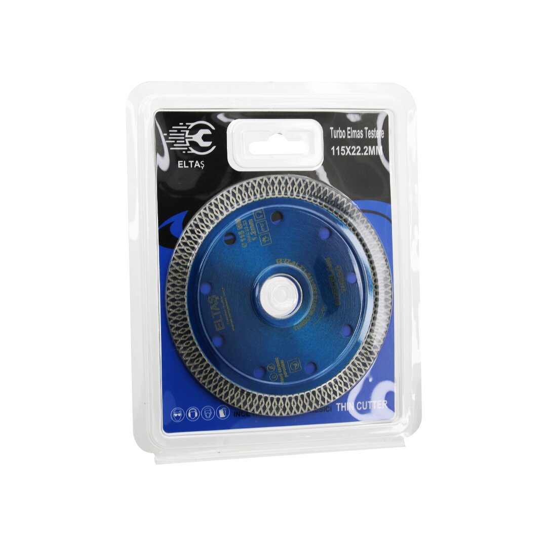 TURBO  ELMAS   MERMER  KESİCİ DİSK  115MMX22.2MM   İNCE HASSAS  TESTERE 1.2MM (5271)