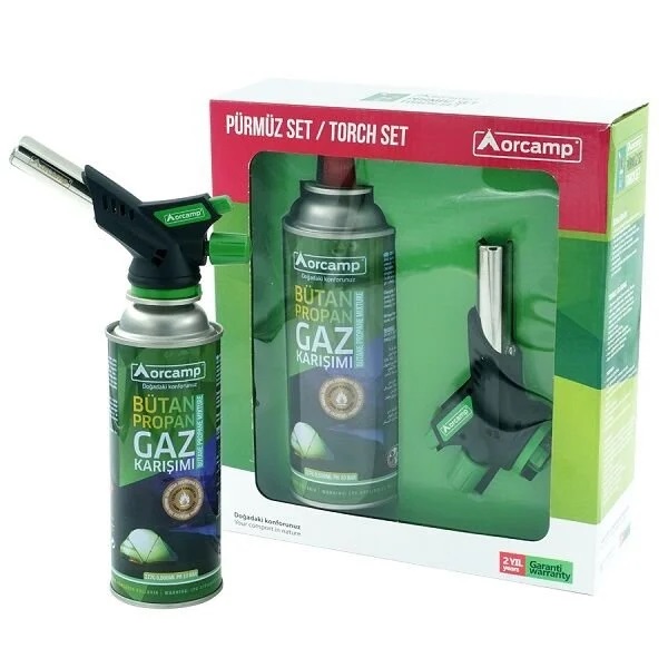 Turbo Torch Pürmüz Çakmak ve Kartuş Set (5271)