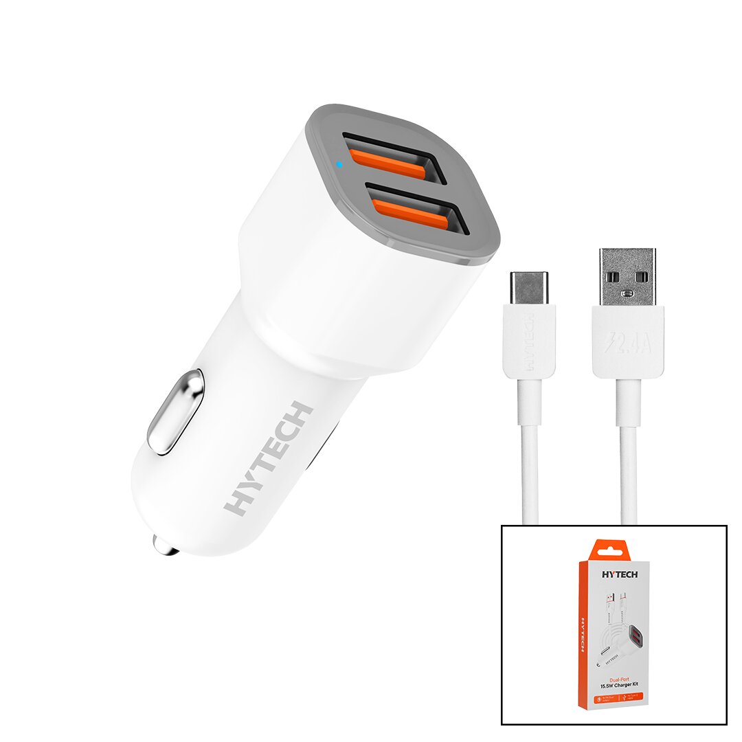 TYPE-C - KABLOLU  OTO - ARAÇ ÇAKMAKLIK ŞARJ BAŞLIK SET  15.5W - 1MT KABLO  HY-X46 (5271)