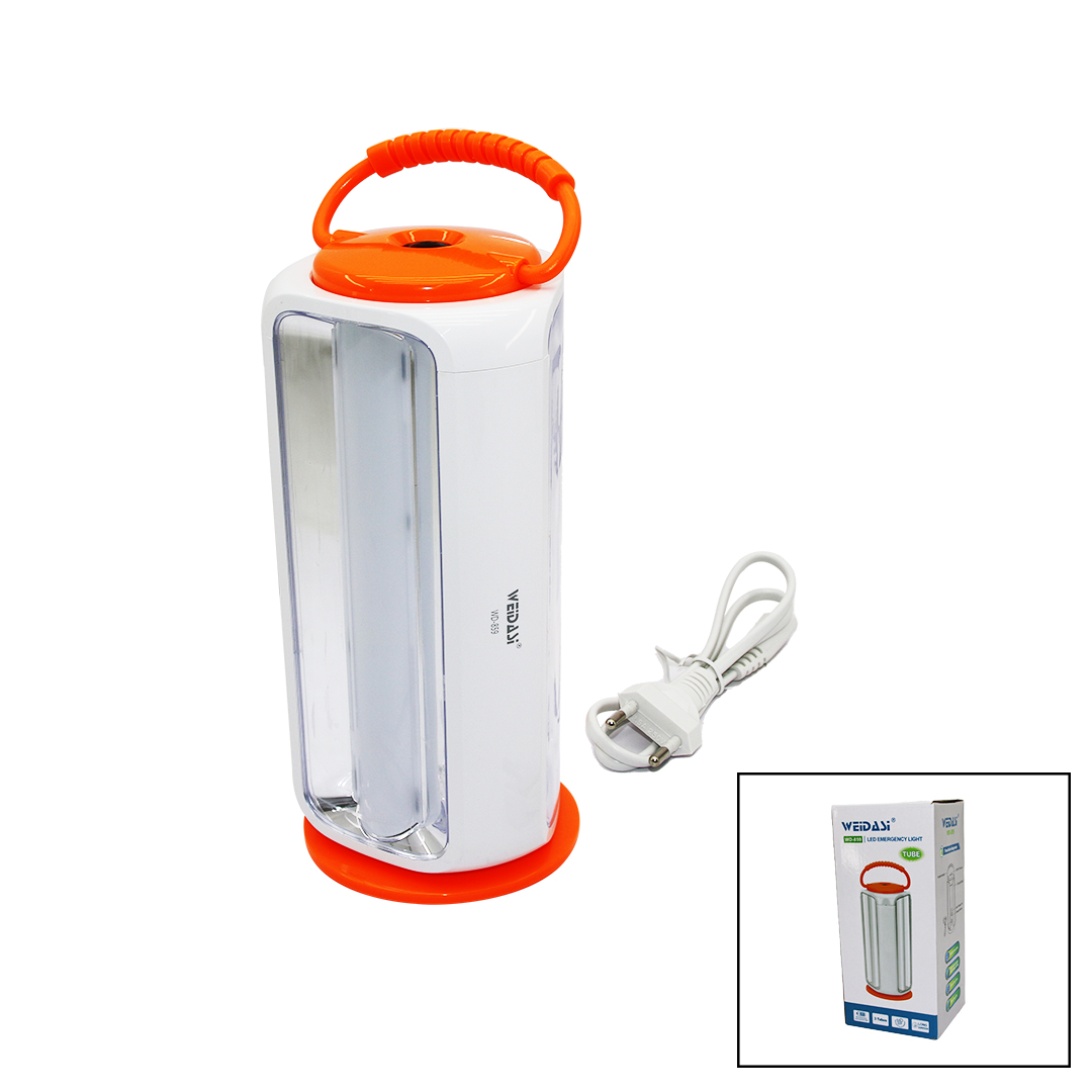 ÜÇGEN DİKEY MODEL EL FENERİ LAMBA 3 PARÇA  TUBE TÜP LED - 54SMD FİŞ ŞARJLI - POWERBANK - SOLAR GİRİŞ SOKETLİ (5271)