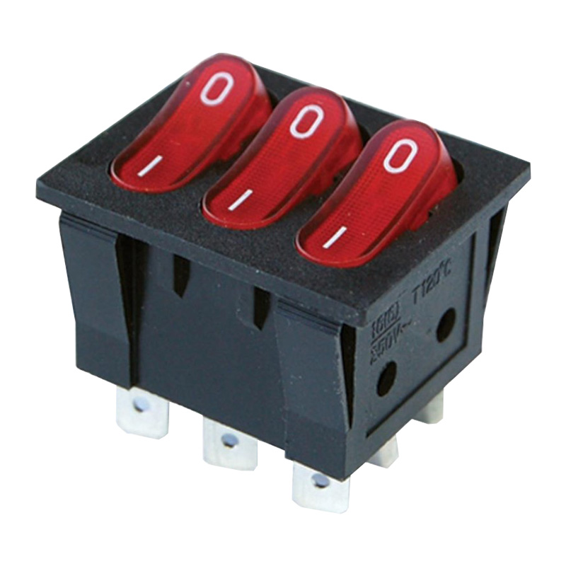 ÜÇLÜ IŞIKLI ANAHTAR ON-OFF 9P (IC-135) (5271)