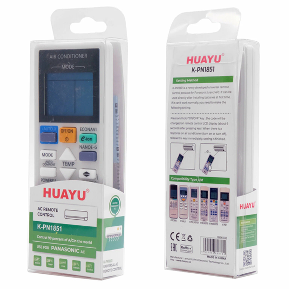 UNIVERSAL PANASONIC KLİMA KUMANDASI K-PN1851 (5271) UNIVERSAL PANASONIC KLİMA KUMANDASI K-PN1851 (5271)