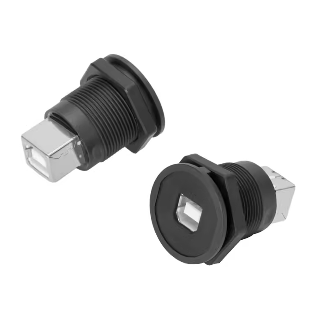 USB-04C-BK 22 MM PANO TİP SİYAH USB B DİŞİ SOKET (5271)