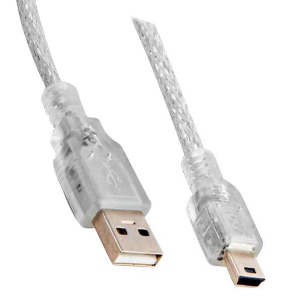 USB 2.0 ŞEFFAF MİNİ 5 PİN 3 METRE KABLO * S-LINK SL-UK53 (5271)