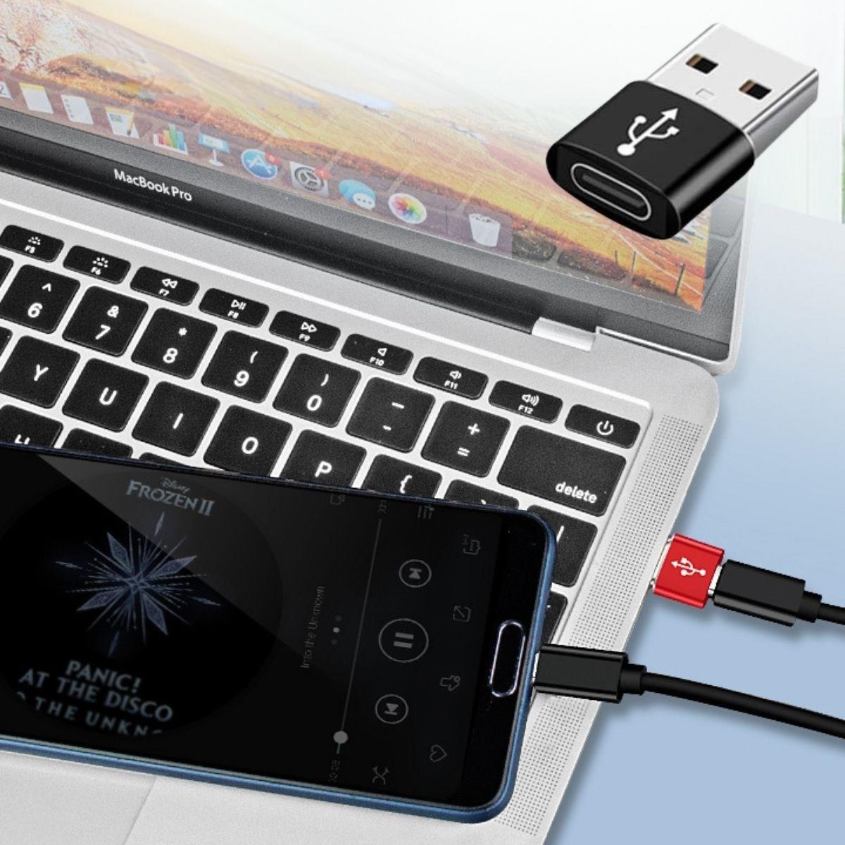 USB&#39;den TYPE-C &#39;ye Dönüştürücü Adaptör Veri Aktarımı Sağlayıcı Şarj Data Çevirici (5271)