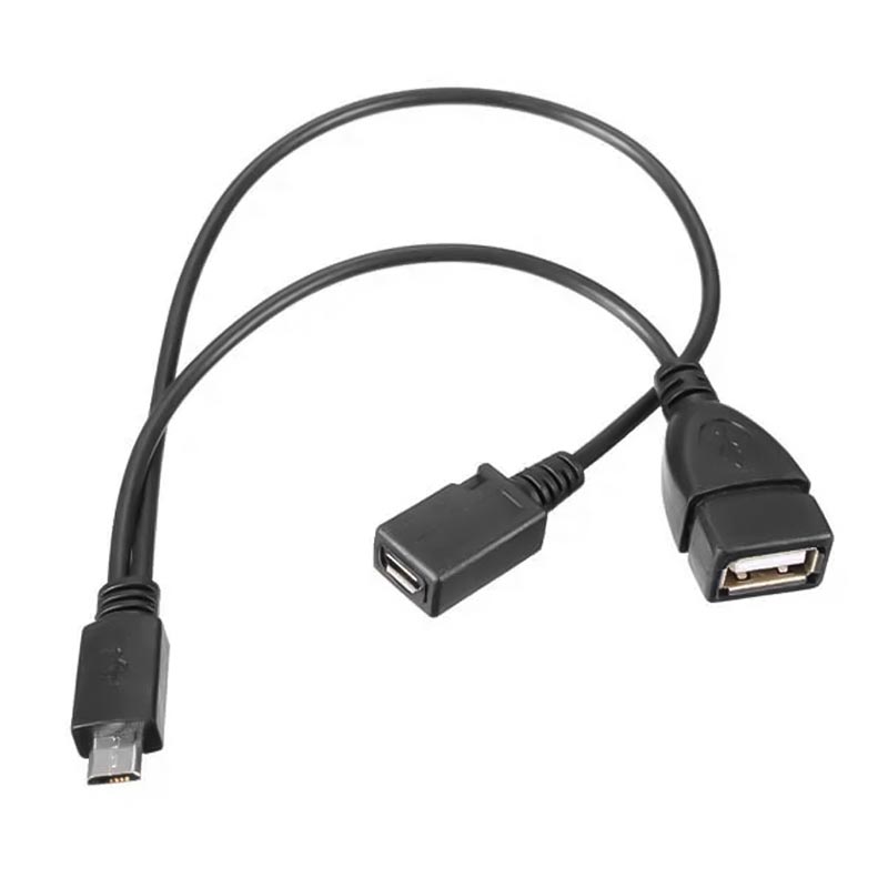 USB DİŞİ MİCRO USB ERKEK-DİŞİ Y 20 CM OTG KABLO (5271)