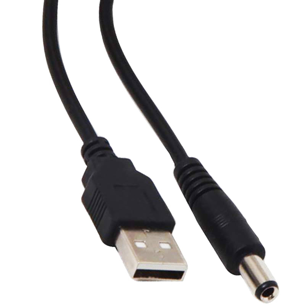 USB ERKEK 5.5*2.5 UÇ ADAPTÖR JACKLI 80 CM KABLO (5271)