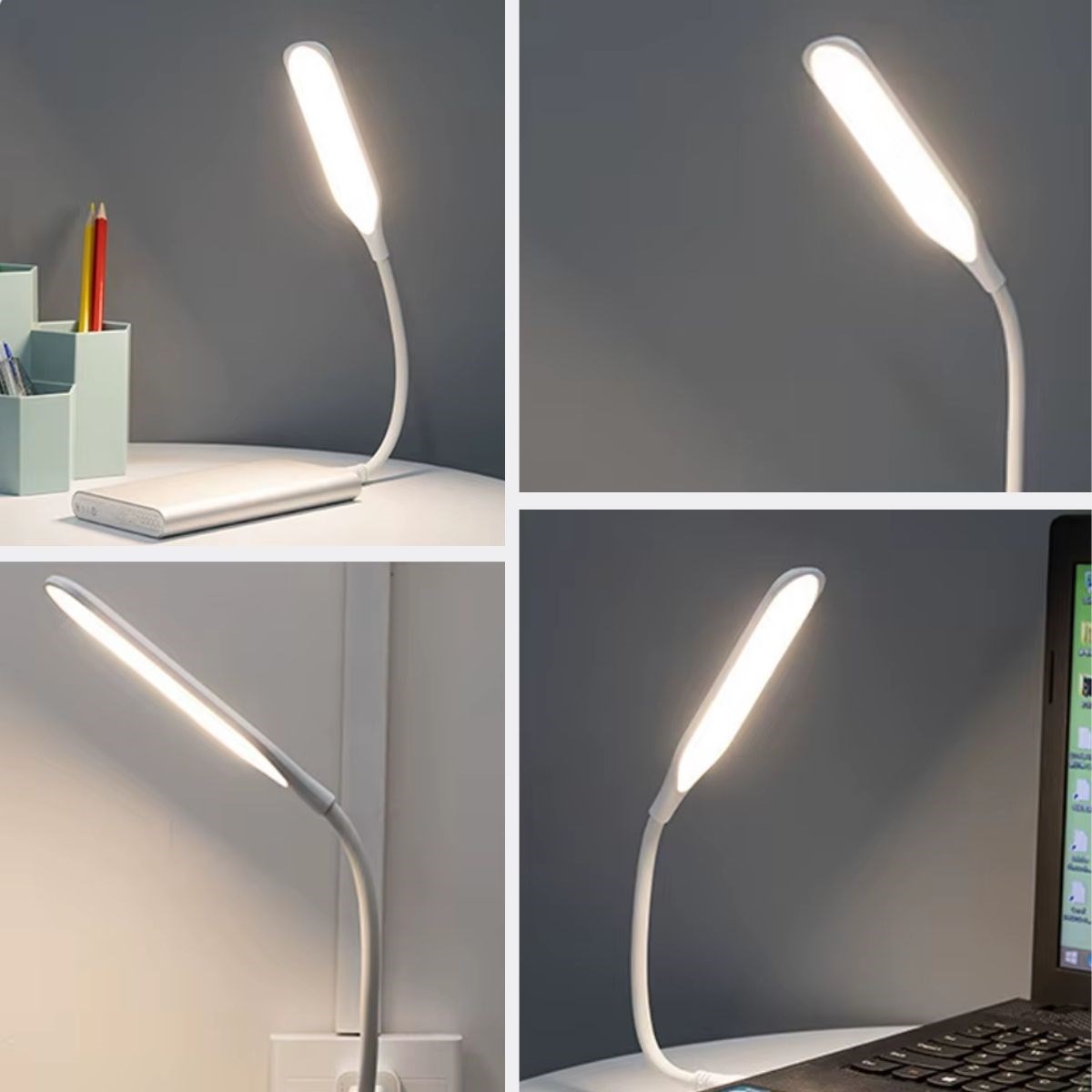 USB Girişli 14 Ledli 3 Kademeli Dokunmatik Masa/Kitap Okuma Lambası Ledi Beyaz (5271) USB Girişli 14 Ledli 3 Kademeli Dokunmatik Masa/Kitap Okuma Lambası Ledi Beyaz (5271)