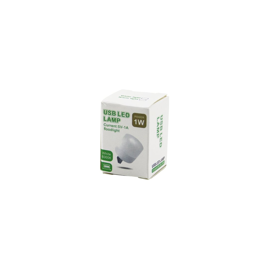 USB LED LAMP 1W   MİNİ=2X2CM   USB  LED LAMBA  BEYAZ=6000K - 110 LUMEN - 5V-1A (5271)