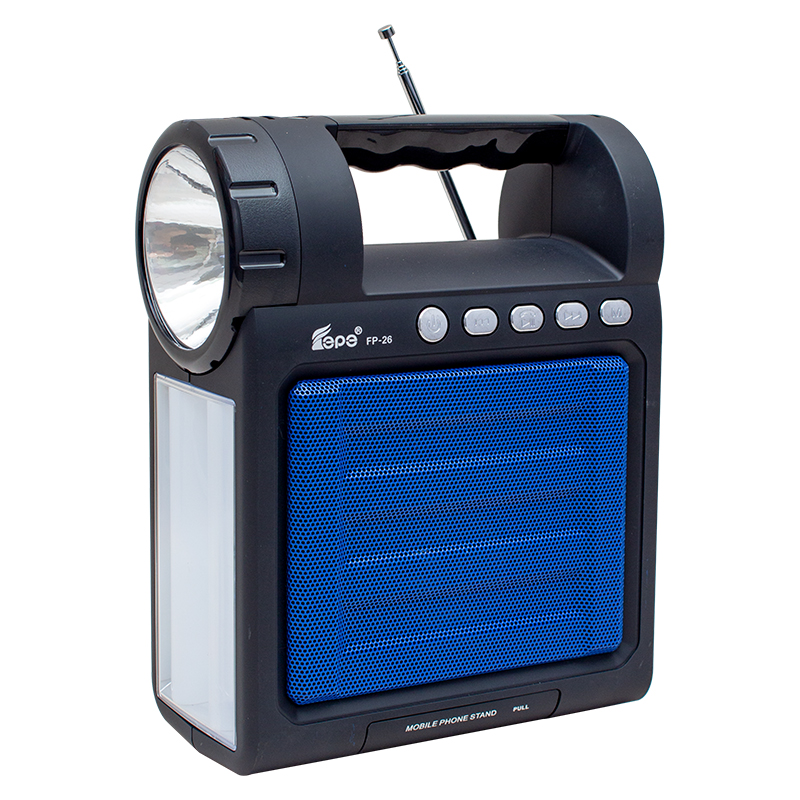 USB/SD/FM/BLUETOOTH DESTEKLİ FENERLİ TAŞINABİLİR HOPARLÖR FP-26 (5271)