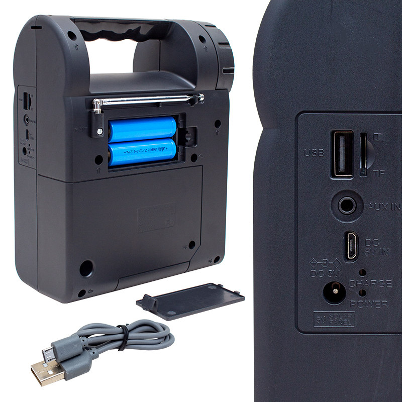 USB/SD/FM/BLUETOOTH DESTEKLİ FENERLİ TAŞINABİLİR HOPARLÖR FP-26 (5271)