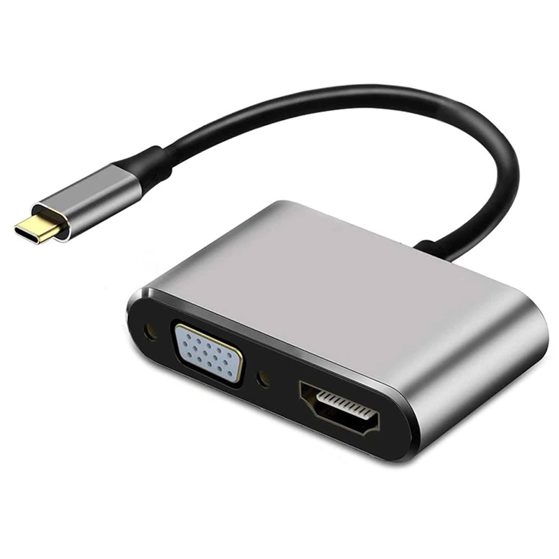 USB TYPE-C TO HDMI-VGA-USB-TYPE C 4IN1 ADAPTÖR (5271)