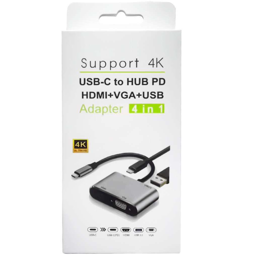 USB TYPE-C TO HDMI-VGA-USB-TYPE C 4IN1 ADAPTÖR (5271) USB TYPE-C TO HDMI-VGA-USB-TYPE C 4IN1 ADAPTÖR (5271)