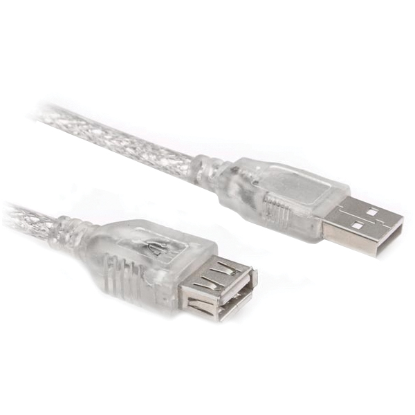 USB UZATMA KABLOSU 3 METRE ŞEFFAF (5271)