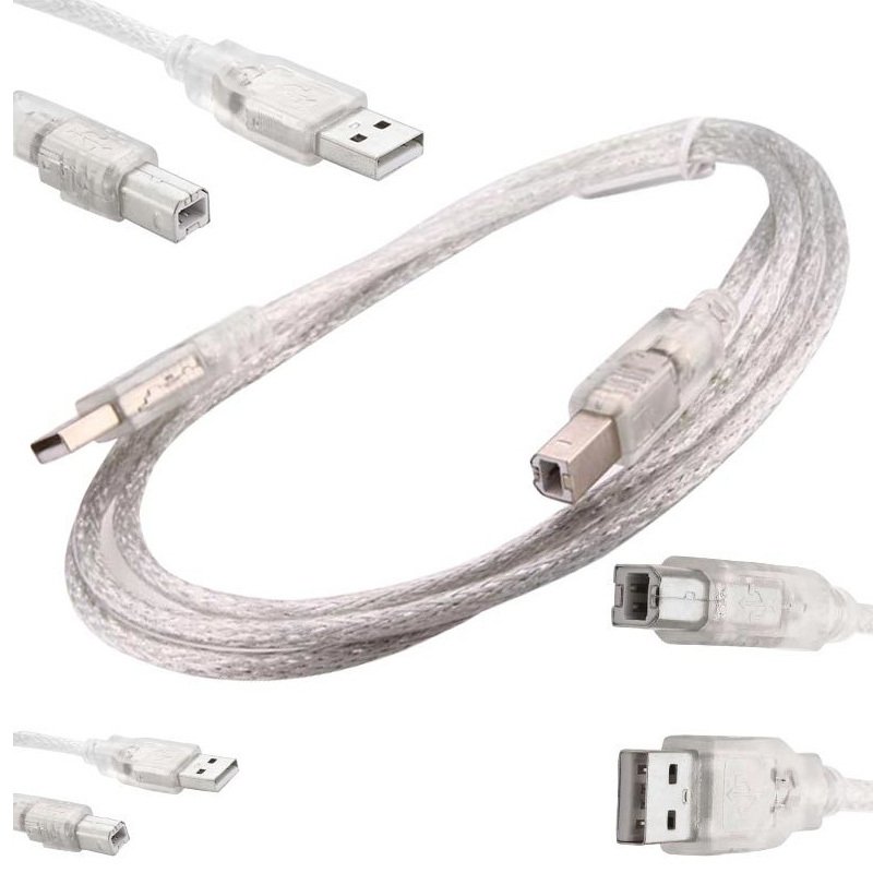 USB YAZICI KABLOSU 1.5 METRE 2.0V ŞEFFAF (5271)