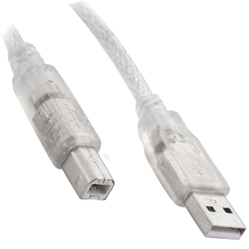 USB YAZICI KABLOSU 5 MT 2.0 ŞEFFAF SL-U2005 * AC-UP05 (5271)