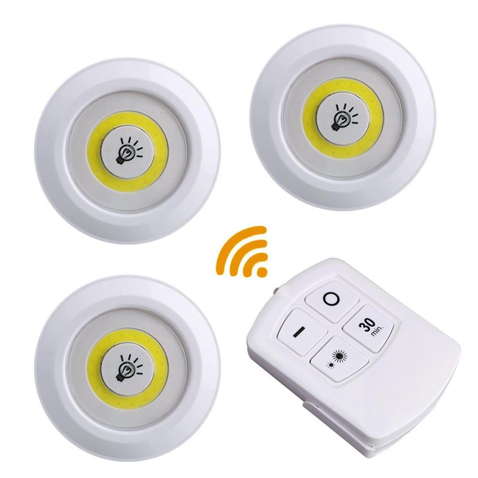 Uzaktan Kumandalı Yapışkanlı 3’lü Led Spot Lamba (5271) Uzaktan Kumandalı Yapışkanlı 3’lü Led Spot Lamba (5271)