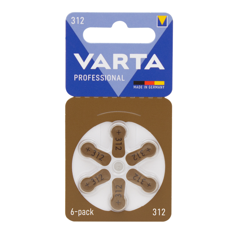 VARTA 312 NO KULAKLIK PİLİ 6LI PAKET (5271)